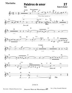 Miniatura de 0 - Palabras de Amor - score - 12 Marimba.pdf