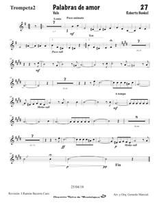 Miniatura de 0 - Palabras de Amor - score - 7 Trompeta 2 .pdf